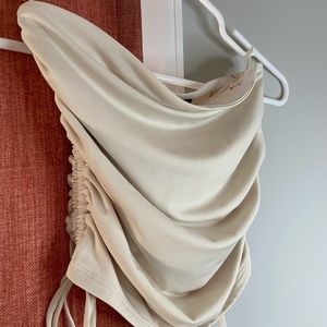 Cream Bandeau Top
